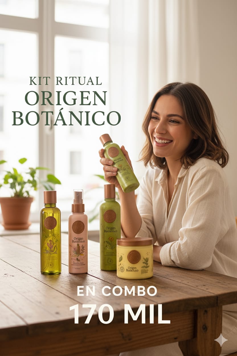 "Kit Ritual Origen Botánico – Cuidado Natural y Completo para Tu Cabello"