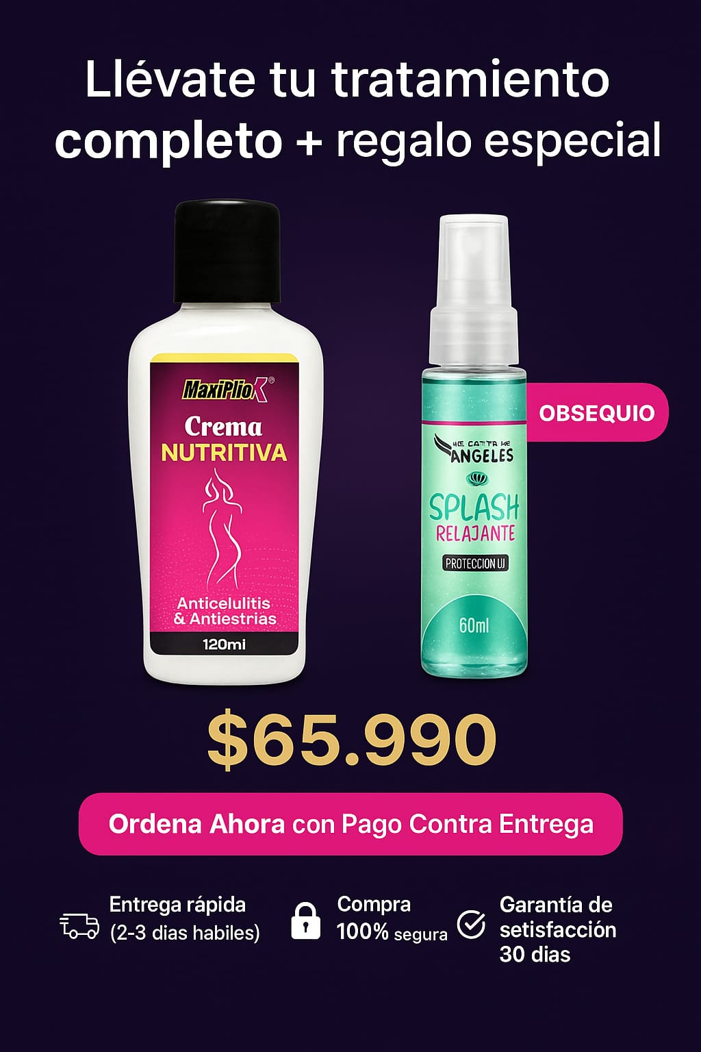 Crema Reafirmante Anti-Estrías y Anti-Celulitis con Obsequio Especial