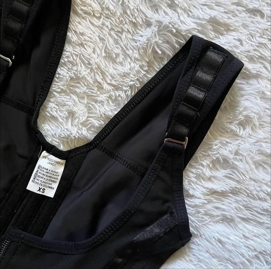 Faja Chaleco de 13 Varillas con Efecto Reloj de Arena + gel reductor gratis