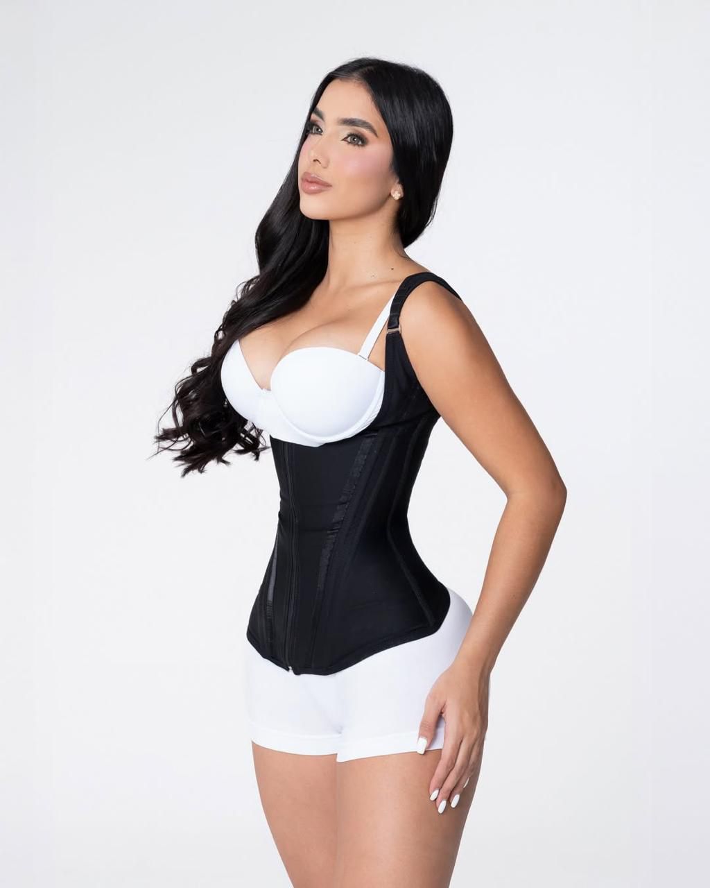 Faja Chaleco de 13 Varillas con Efecto Reloj de Arena + gel reductor gratis