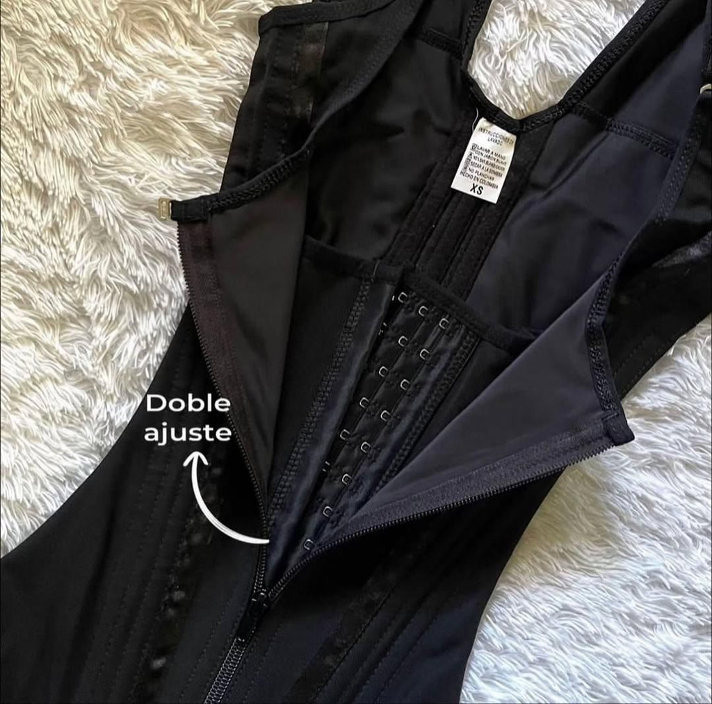 Faja Chaleco de 13 Varillas con Efecto Reloj de Arena + gel reductor gratis