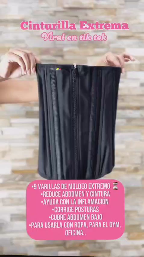 Cinturilla Reductora 9 Varillas + gel reductor